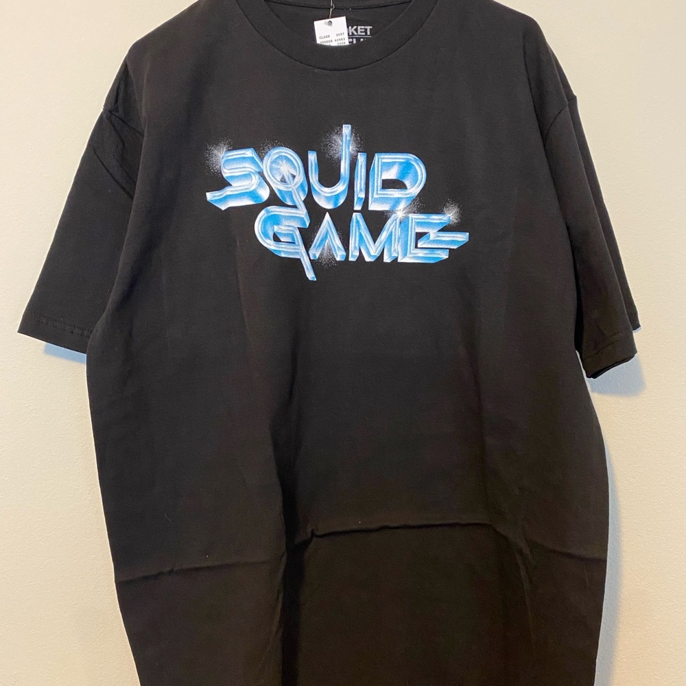 Netflix  X Market - Squid Game Trials T-Shirt Black NWT